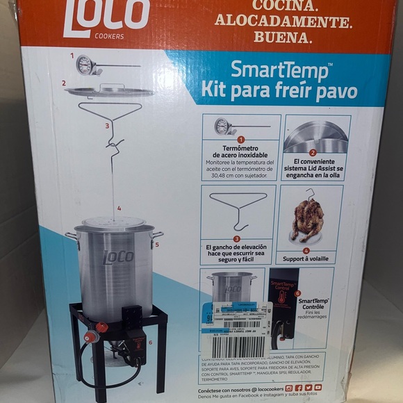 Loco Cooker 30 Quart Smart Temp Turkey Fryer Kit New In Box - Picture 4 of 5